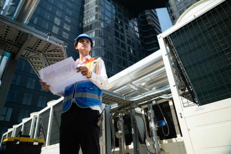Engineers inspect the completed air conditioning and water systems to continue verifying