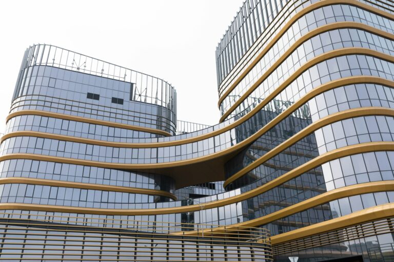 modern glass premium office building