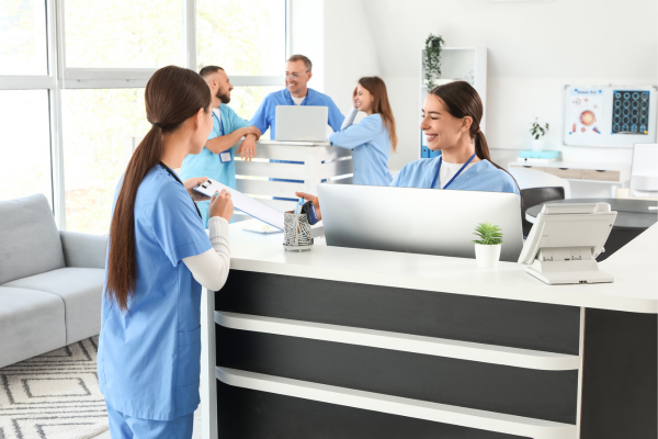 modern clinic reception