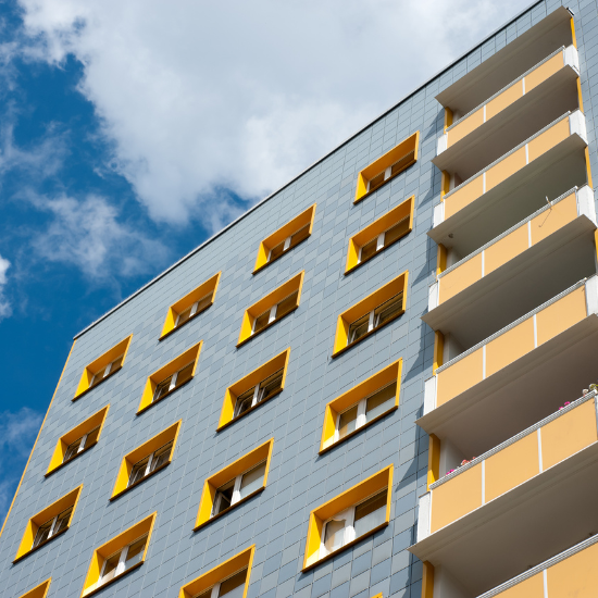 modern apartment building